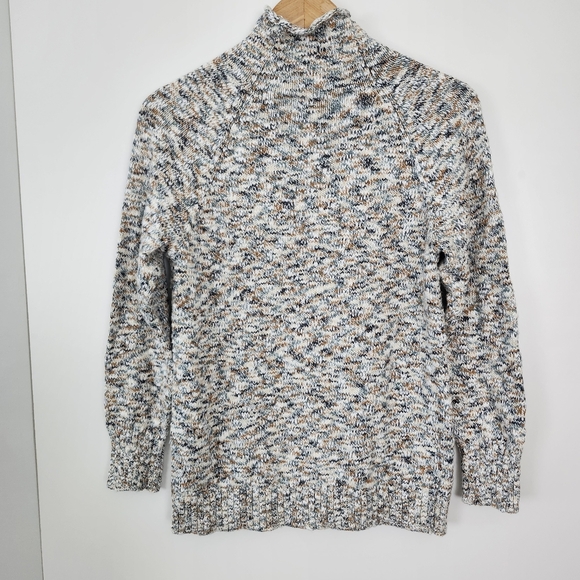 L.L. BEAN Women's Cotton Ragg Funnel Neck Pullover Knit Sweater‎ Medium NEW Cozy - Picture 2 of 11